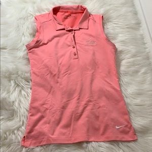 Light Peach sleeveless Nike polo